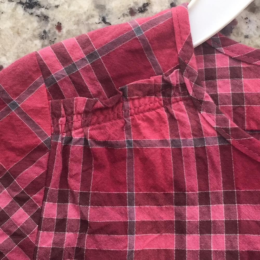 Burberry Red Button Down - Picture 6 of 6